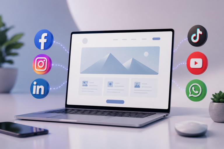 Integratie Social Media (links)
